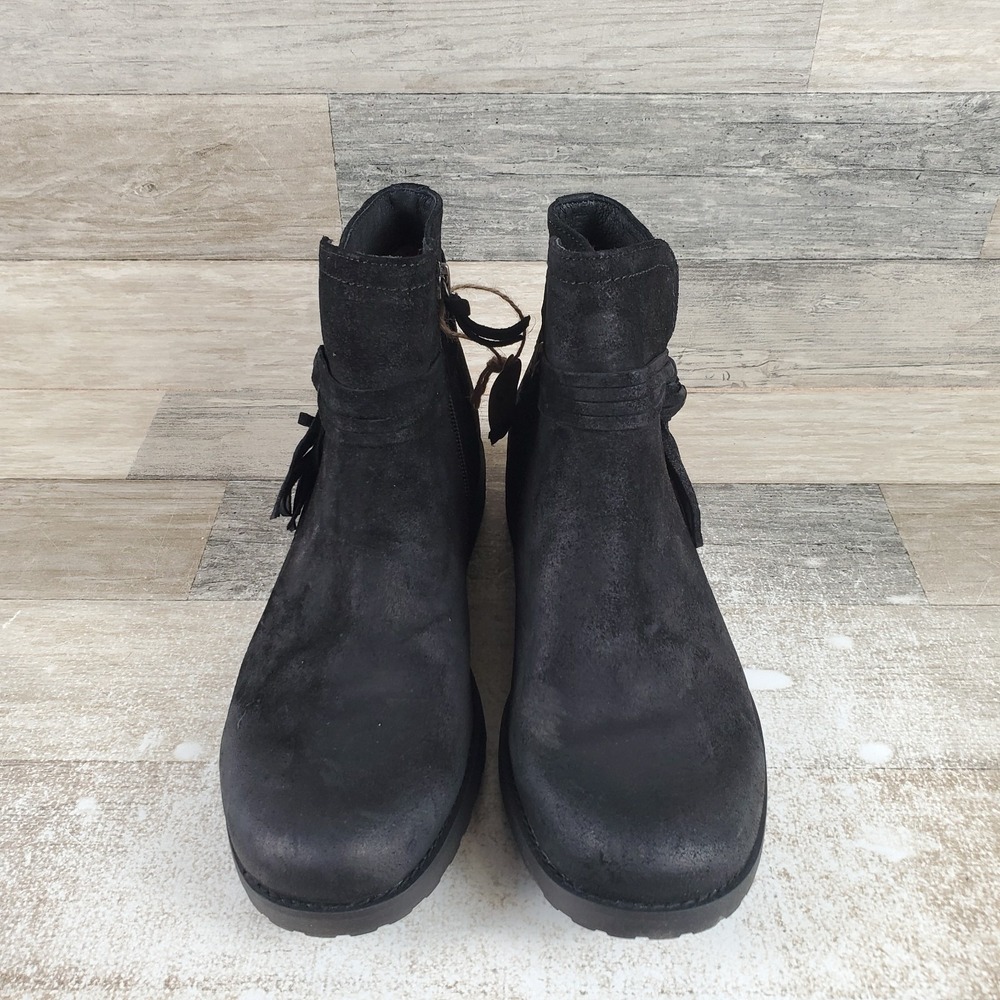 Sofft Blake Womens Booties Sz 9 M Black Suede Waterproof Side Zip Ankle Boots - Picture 2 of 12